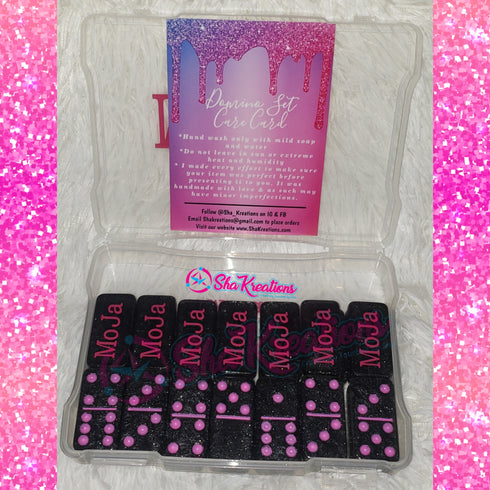 Customized Domino Set with Decals